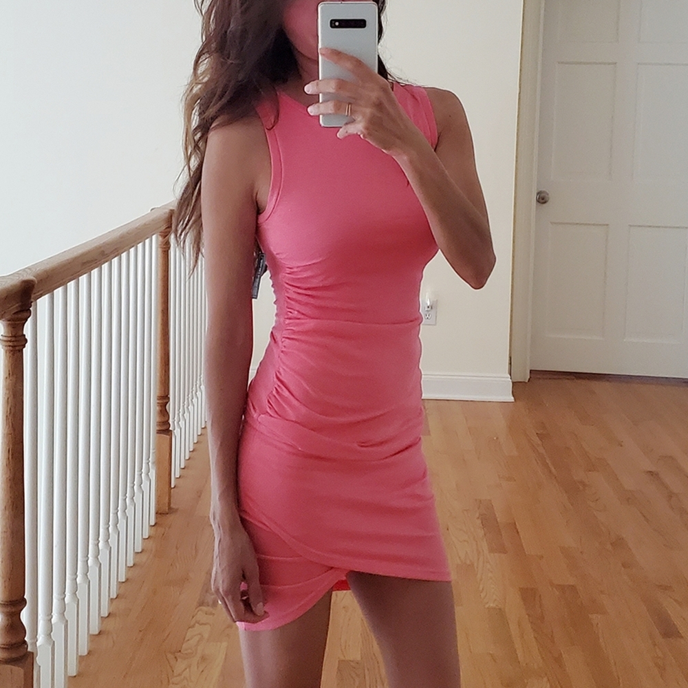 Pink cotton dress